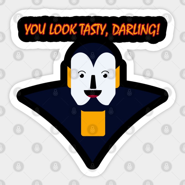 Happy Halloween Vampire - You look tasty, darling! Sticker by SPAZE